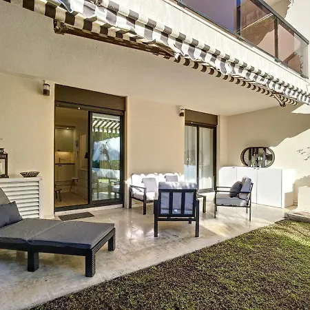Pam0 - 2 Pieces Avec Terrasse Et Jardin Plein Sud Cannes